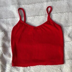 red tank top